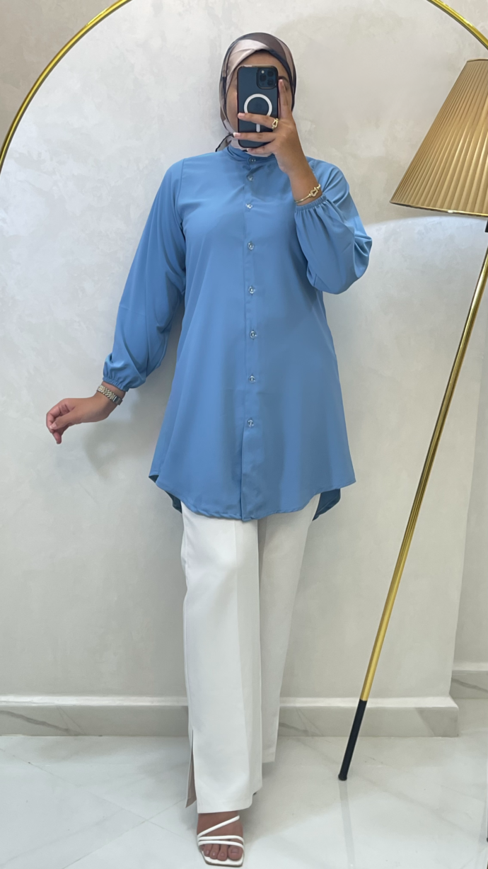 ⁦"شوميز أنيق بألوان زاهية لإطلالة عصرية"⁩ - الصورة ⁦2⁩